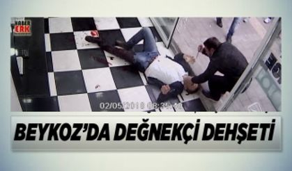 Beykoz’da değnekçi dehşeti kamerada