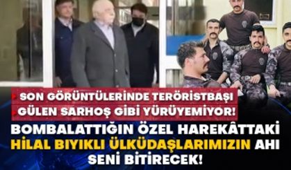 Son görüntülerinde teröristbaşı Gülen sarhoş gibi yürüyemiyor! Özel harekâttaki bombalattığın hilal bıyıklı Ülküdaşlarımızın ahı seni bitirecek!