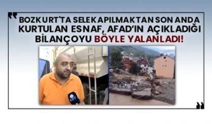 Bozkurt'ta sele kapılmaktan son anda kurtulan esnaf AFAD’ın açıkladığı bilançoyu böyle yalanladı!