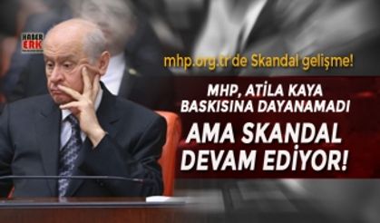 MHP, Atila Kaya baskısına dayanamadı, Ama skandal devam ediyor!