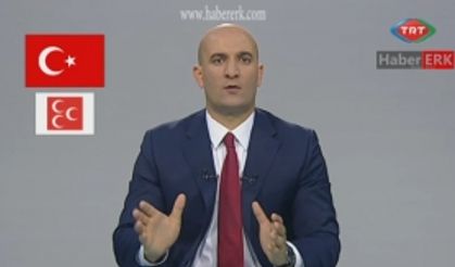 MHP adına referandum propaganda konuşmasını Olcay Kılavuz yaptı