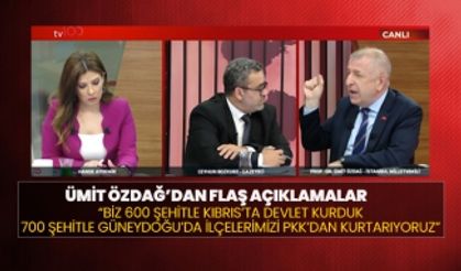 Ümit Özdağ’dan flaş açıklamalar “Biz 600 şehitle kıbrıs’ta devlet kurduk 700 şehitle Güneydoğu’da ilçelerimizi PKK’dan kurtarıyoruz”