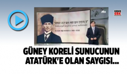 Güney Koreli sunucunun Atatürk'e olan saygısı