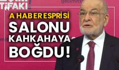 Karamollaoğlu'nun A Haber esprisi salonu kahkahaya boğdu!