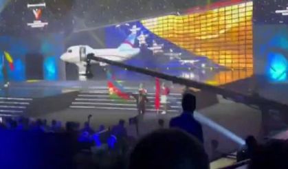 Erivan’daki Avrupa Halter Şampiyonasının açılışında Azerbaycan bayrağı yakıldı