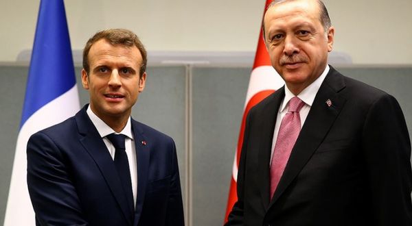 Erdoğan ile Macron görüştü!