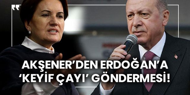 Akşener’den Erdoğan’a ‘Keyif Çayı’ göndermesi!