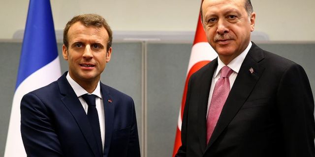 Erdoğan ile Macron görüştü!