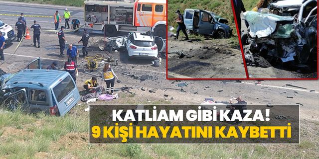 Sivas'ta katliam gibi kaza! 9 kişi hayatını kaybetti