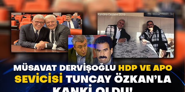 Müsavat Dervişoğlu HDP ve Apo sevicisi Tuncay Özkan’la kanki oldu!