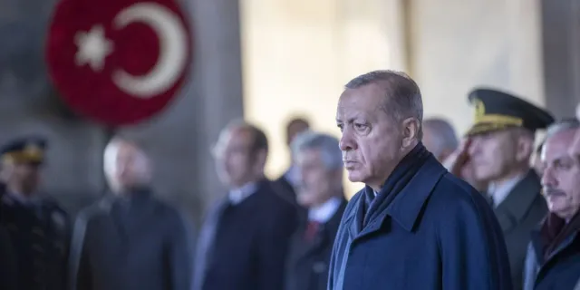 Anıtkabir’deki törende Erdoğan’dan propaganda!