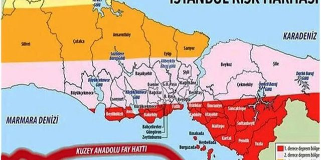 İstanbul'un deprem risk haritası yayınlandı: İşte riskli ilçeler