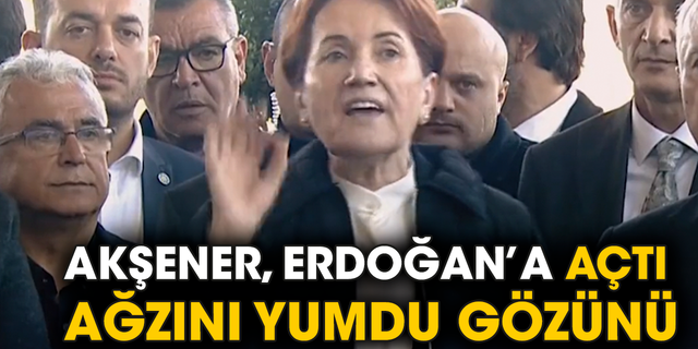 Akşener, Erdoğan’a açtı ağzını yumdu gözünü