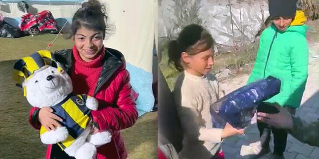 Fenerbahçe'den gönderilen hediyeler depremzede çocuklara ulaştı