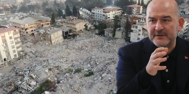 Süleyman Soylu'dan Hatay depremleri açıklaması