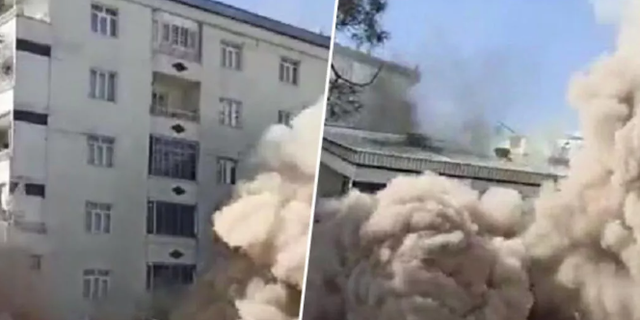 Diyarbakır’da 6 katlı bina çöktü
