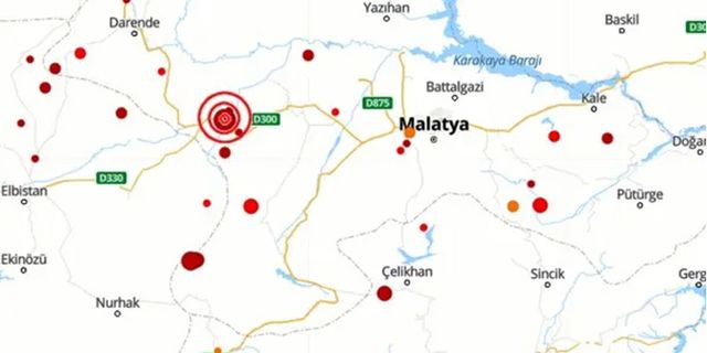 Malatya'da 4.1 şiddetinde deprem