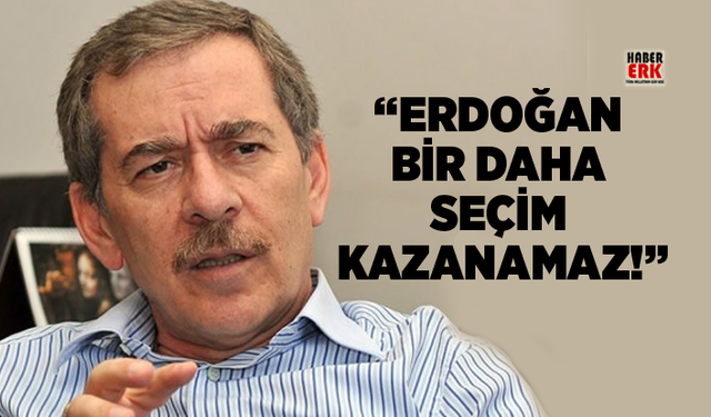 Abdüllatif Şener "Erdoğan bir daha seçim kazanamaz!"
