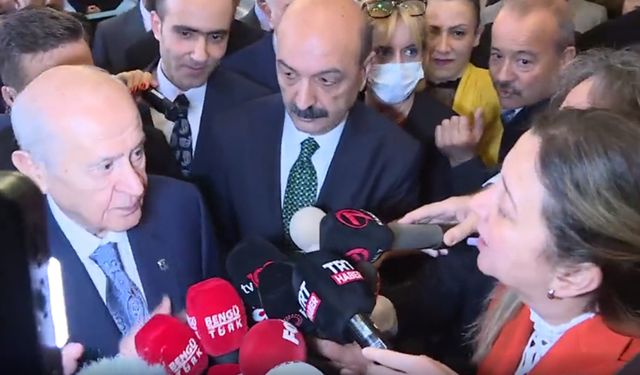 Bahçeli'den gazeteciye Sinan Ateş azarı: Hadi işine bak!