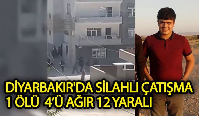 Diyarbakır'da silahlı çatışma kameraya yansıdı