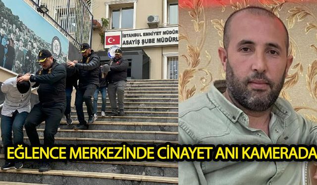 Eğlence merkezindeki cinayet anı kameraya yansıdı