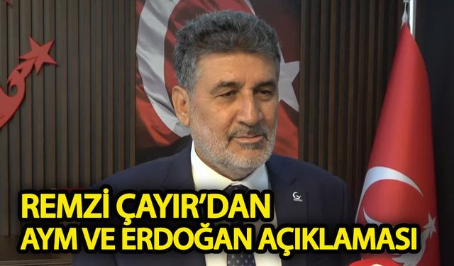 Remzi Çayır’dan AYM ve Erdoğan açıklaması