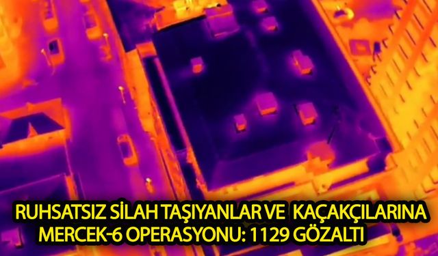 Ruhsatsız silah taşıyanlar ve  kaçakçılarına operasyon