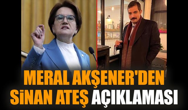 Meral Akşener'den Sinan Ateş açıklaması