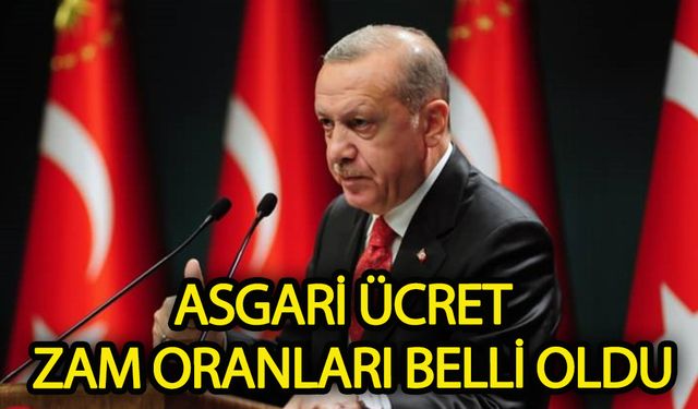 Erdoğan açıkladı: Asgari ücrete gelecek zam!