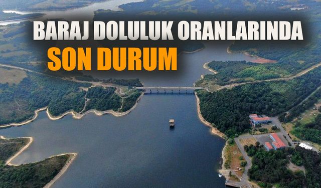 Baraj doluluk oranlarında son durum!