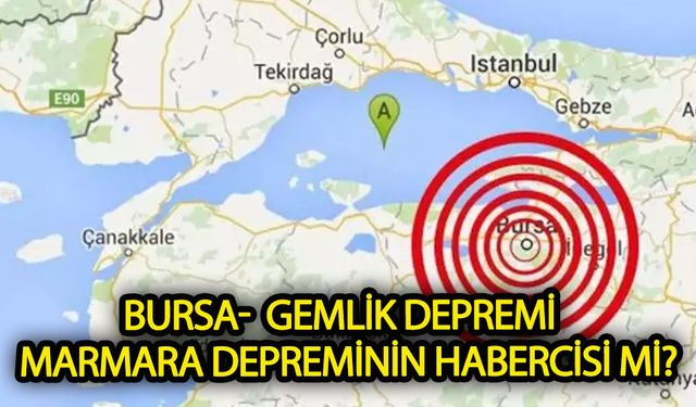 Gemlik depremi  Marmara depreminin habercisi mi?