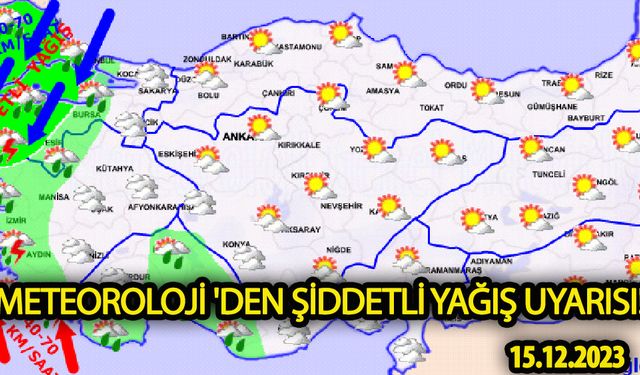 Meteoroloji 'den şiddetli yağış uyarısı!