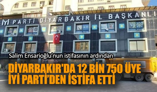 Diyarbakır'da 12 bin 750 üye İYİ Parti’den istifa etti