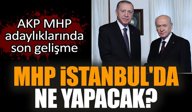 MHP İstanbul'da ne yapacak? AKP MHP adaylıklarında son gelişme