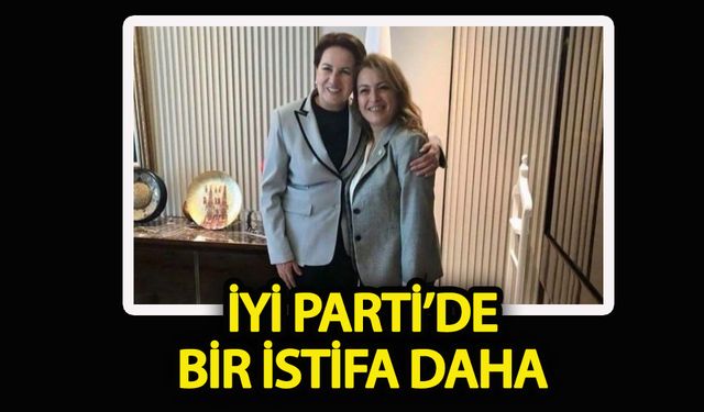 İYİ Parti'de bir istifa daha...