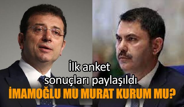 İlk Anket Sonuçları  açıklandı:İmamoğlu mu Murat Kurum mu?