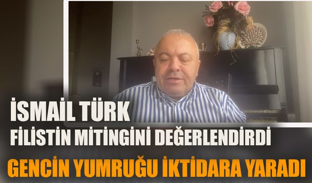 İsmail Türk Filistin Mitingini değerlendirdi: İktidara yaradı!