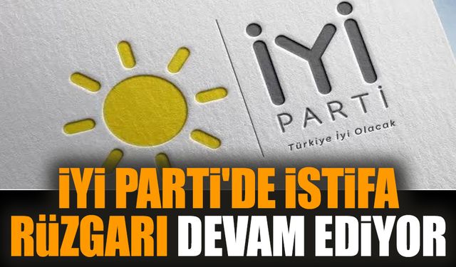 İYİ Parti'de istifa rüzgarı devam ediyor