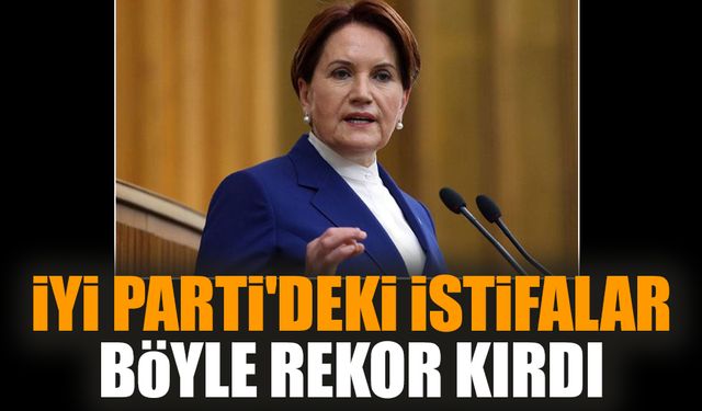 İYİ Parti'deki istifalar böyle rekor kırdı