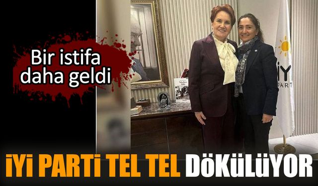 İYİ Parti tel tel dökülüyor. Bir istifa daha geldi