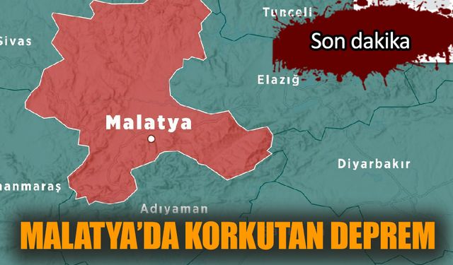 Malatya'da korkutan deprem!