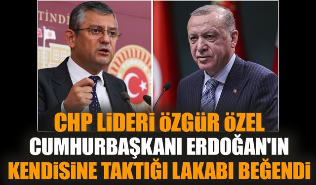 Özgür Özel, Erdoğan'ın kendisine taktığı lakabı beğendi