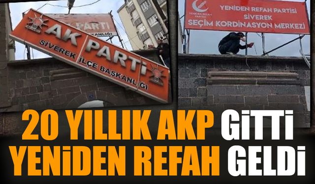 20 yıllık AKP gitti Yeniden Refah geldi