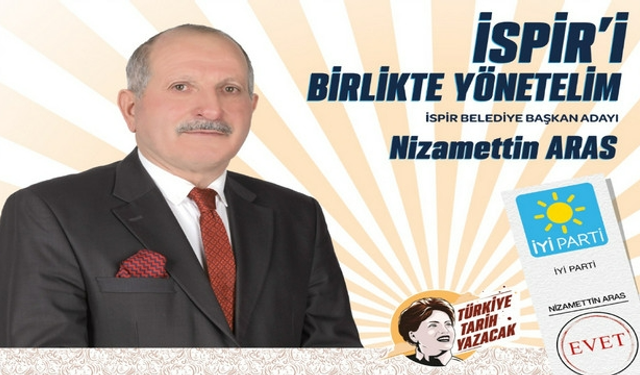 Nizamettin Aras, "İspir'i birlikte yönetelim" parolasıyla yola çıktı