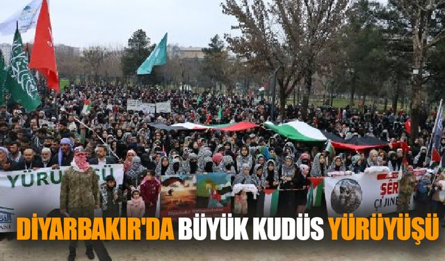  Diyarbakır'da Büyük Kudüs Yürüyüşü