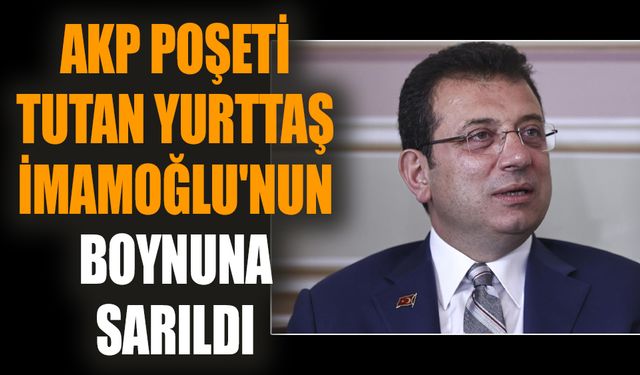 AKP poşeti tutan yurttaş İmamoğlu'nun boynuna sarıldı