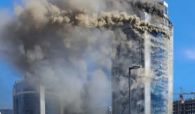 Astana'da korkutan Yangın