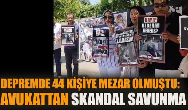 Depremde 44 kişiye mezar olmuştu  Skandal savunma