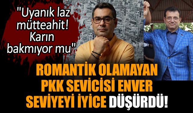 Romantik olamayan PKK sevicisi Enver seviyeyi iyice düşürdü!