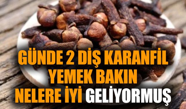 Günde 2 diş karanfil yemek bakın nelere iyi geliyormuş